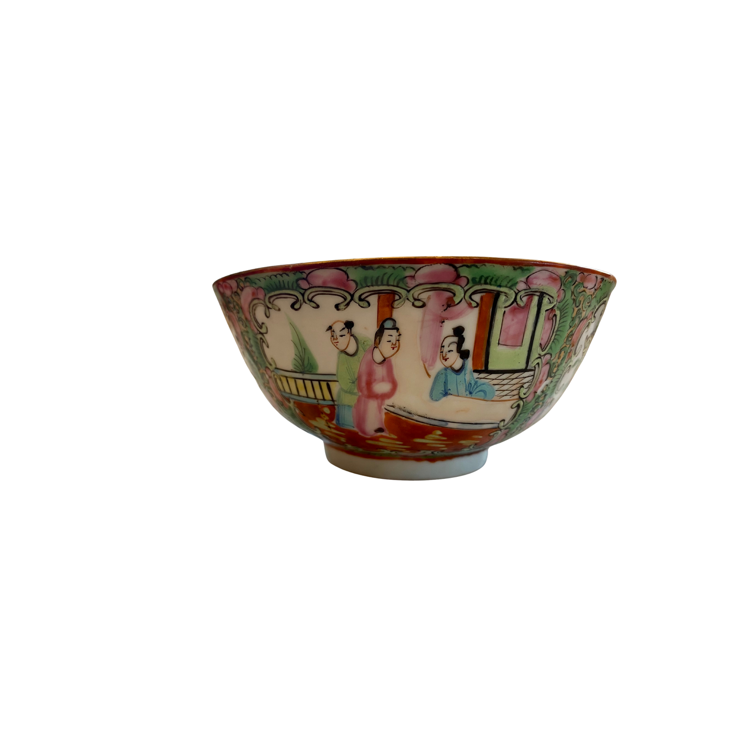 Antique Rose Medallion Bowl - Small