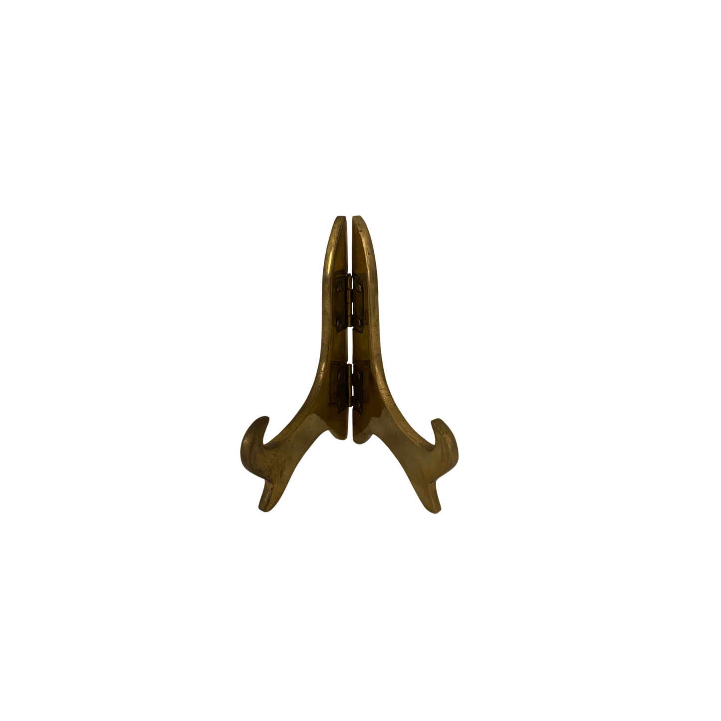 Vintage Brass Plate Stand - Five Inch
