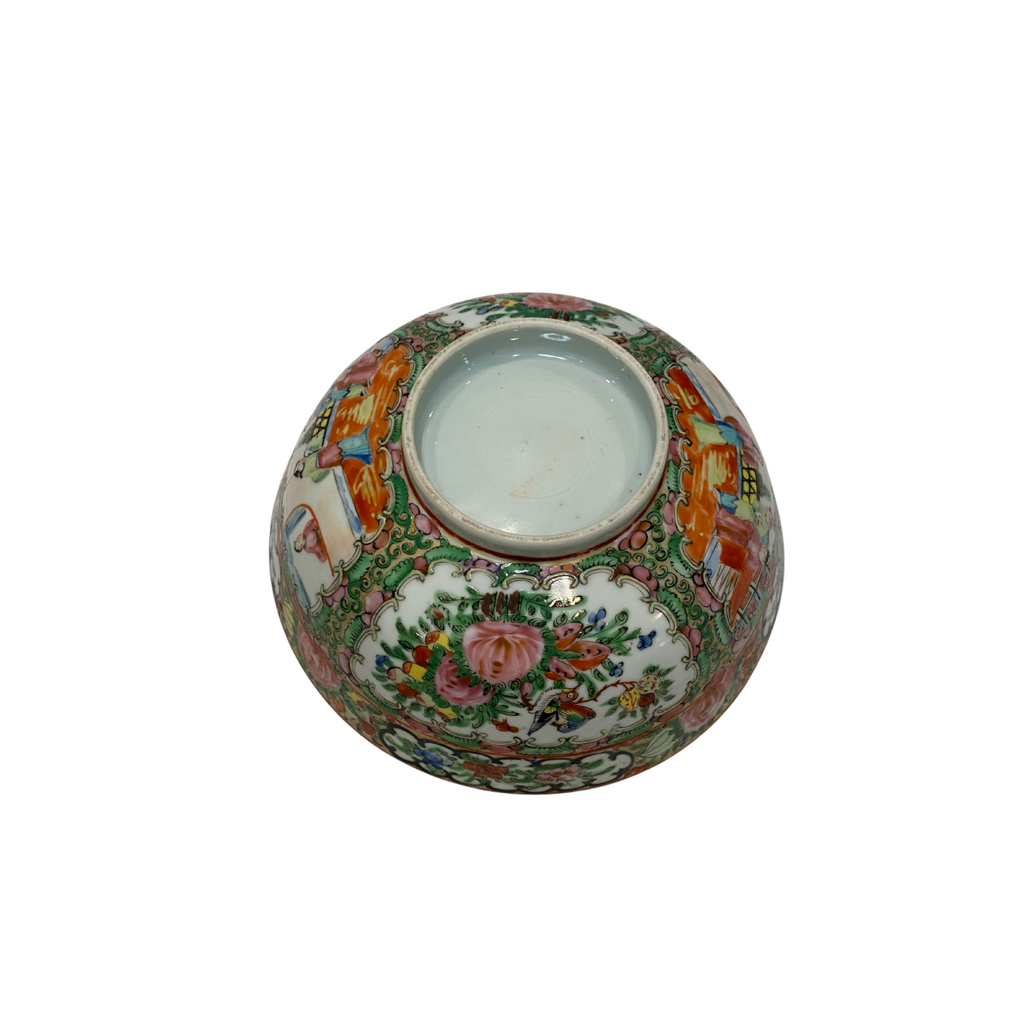 Antique 1860s Rose Medallion Bowl