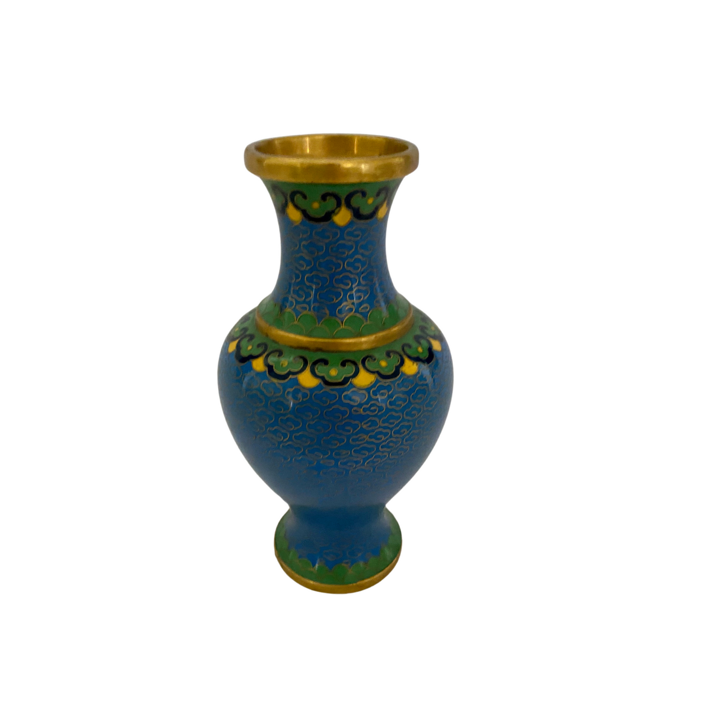 Blue Cloisonné Vase