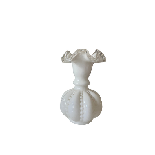 Vintage Ruffled Vase