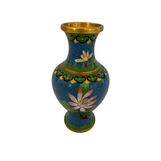 Blue Cloisonné Vase