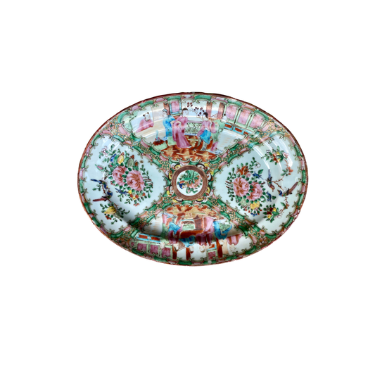 1800s Rose Medallion Platter