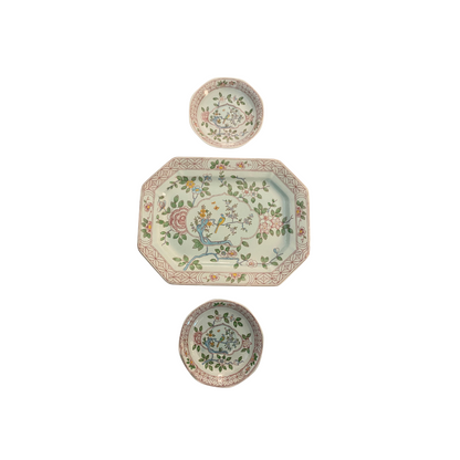 Singapore Bird Plate Wall Trio