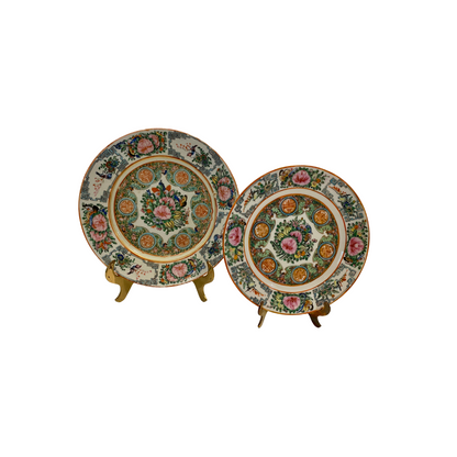 Rose Famille Plate Set Two