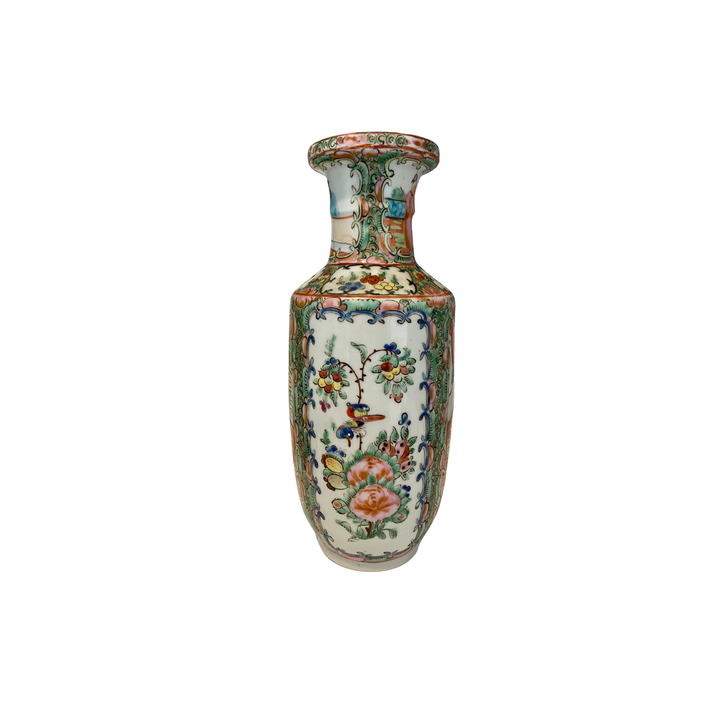 1890s Rose Medallion Vase