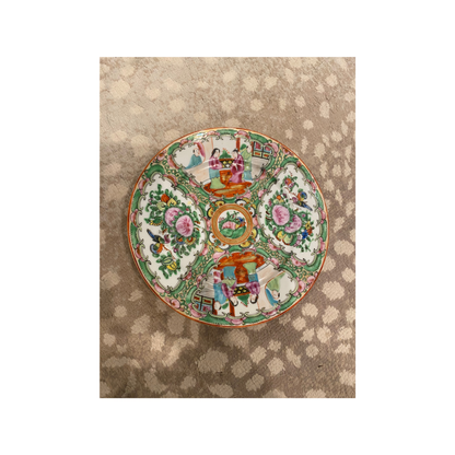 Early 1900s Rose Medallion Plate 8 1/4"