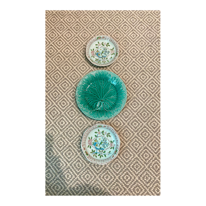 Majolica + Singapore Bird Plate Trio