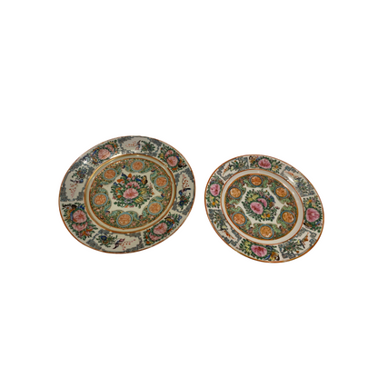 Rose Famille Plate Set Two