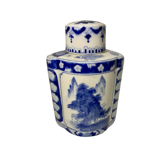 Blue and White Ginger Jar