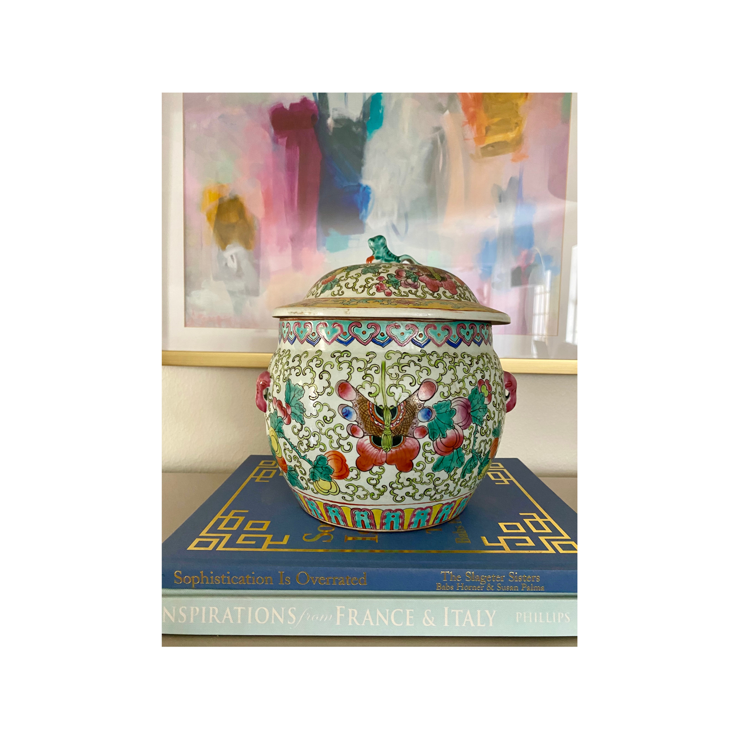 Colorful Ginger Jar