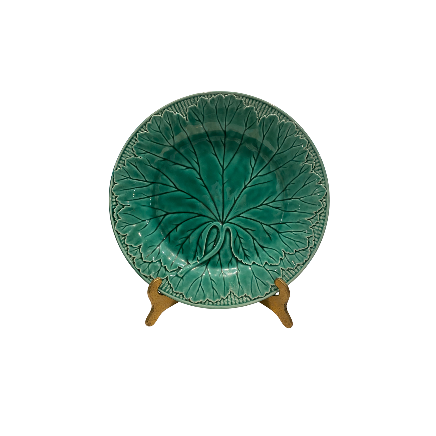 Majolica Cabbage Plate