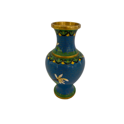 Blue Cloisonné Vase