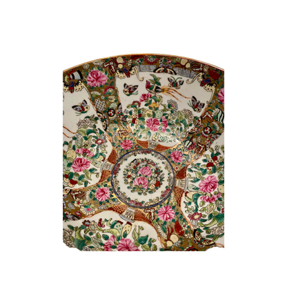Large Vintage Rose Famille Bowl - 12"