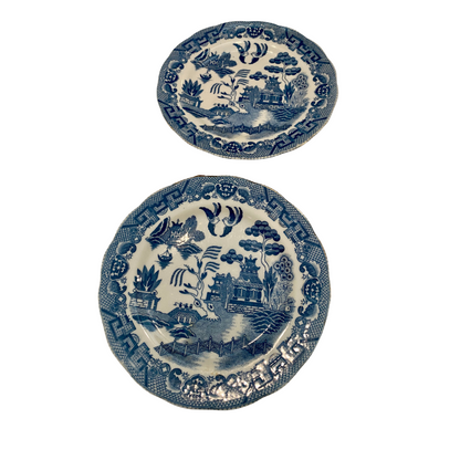 Blue and White Plate Wall