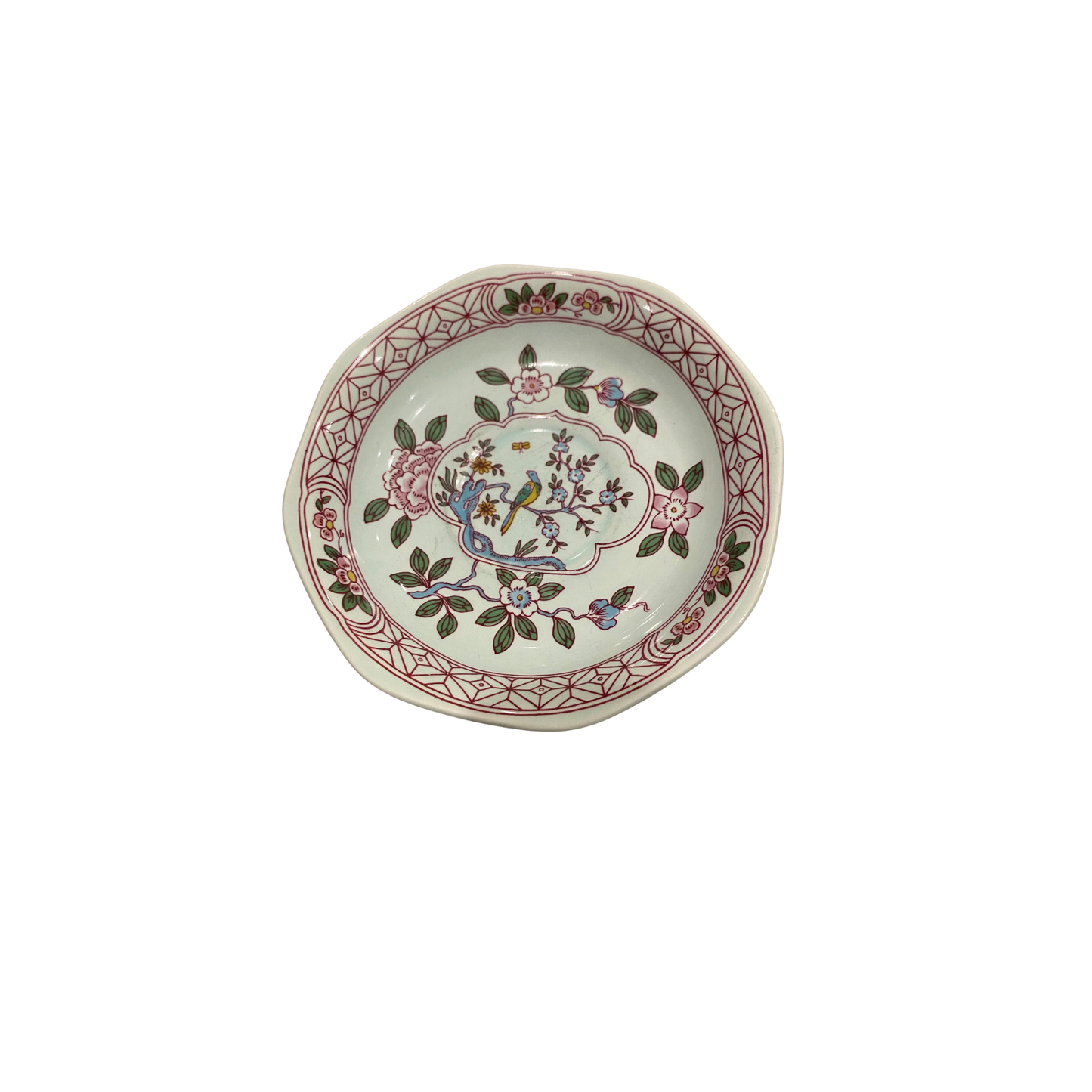 Singapore Bird Plate Wall - Set of Six Saucers
