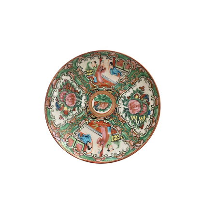 Rose Medallion Plate Trio