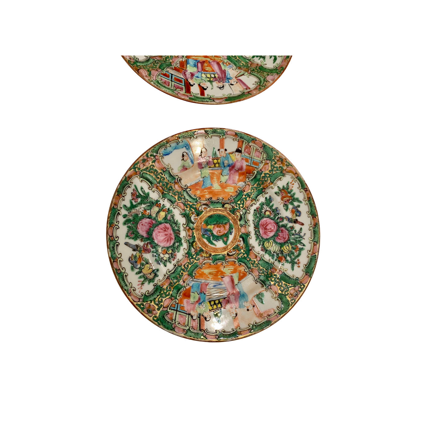 Rose Medallion Plate Wall - Set of Six