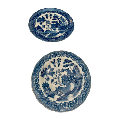 Blue and White Plate Wall