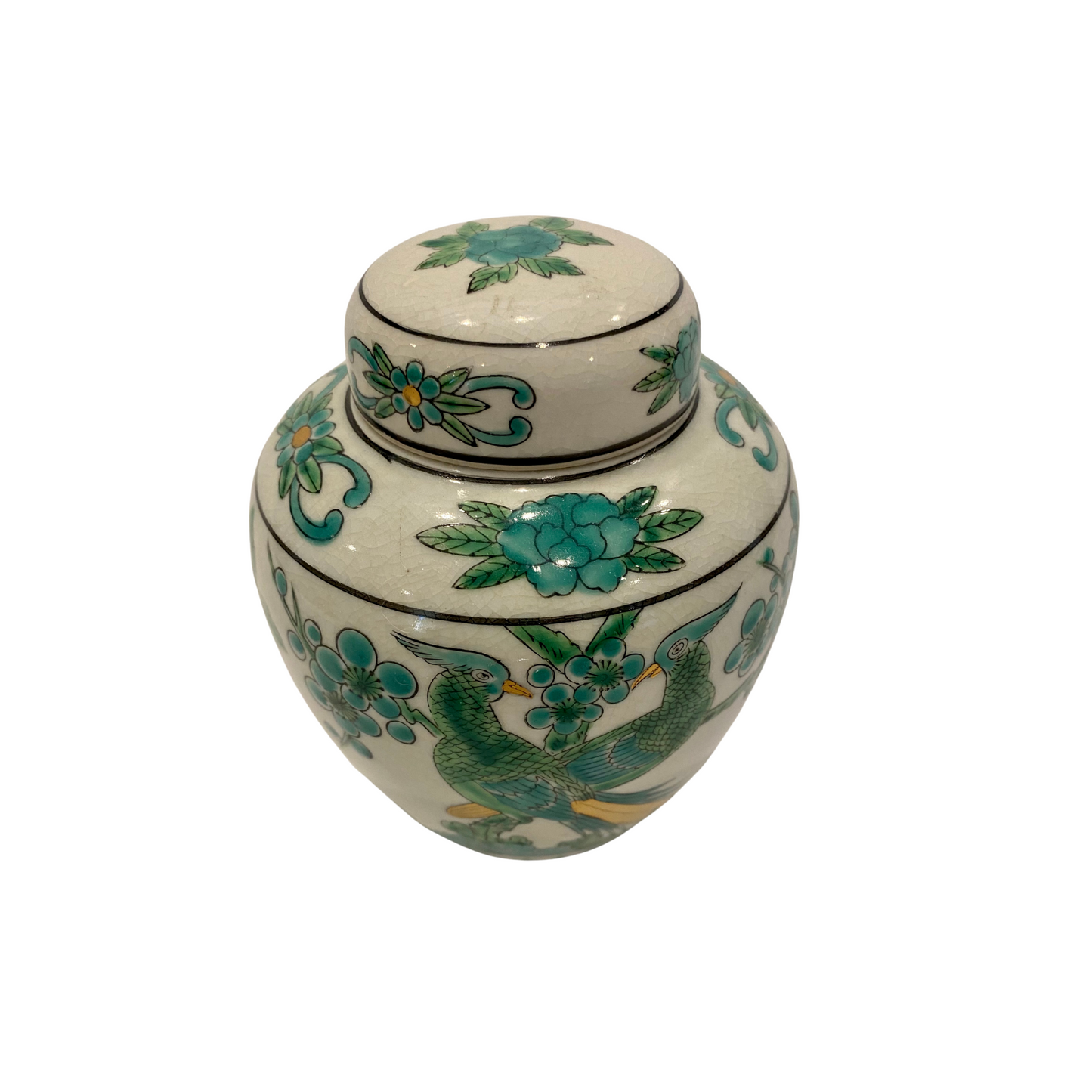 Unmarked Small Imari Gold Ginger Jar