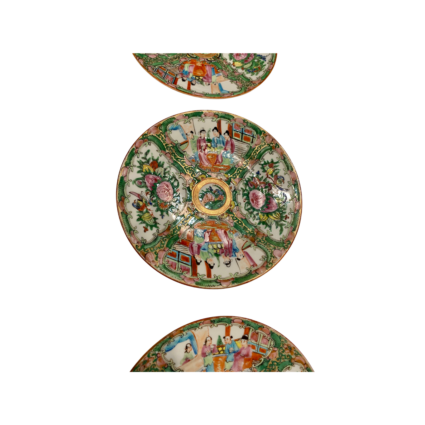 Rose Medallion Plate Wall - Set of Six