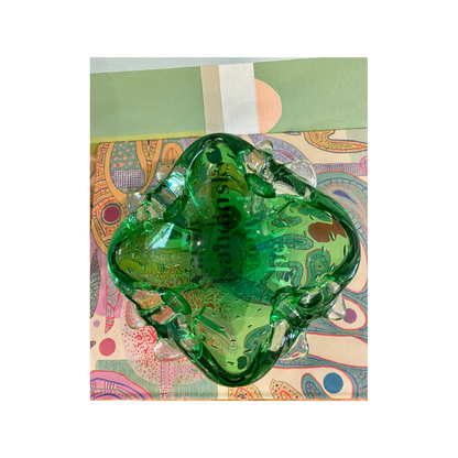 Heavy Green Murano Bowl