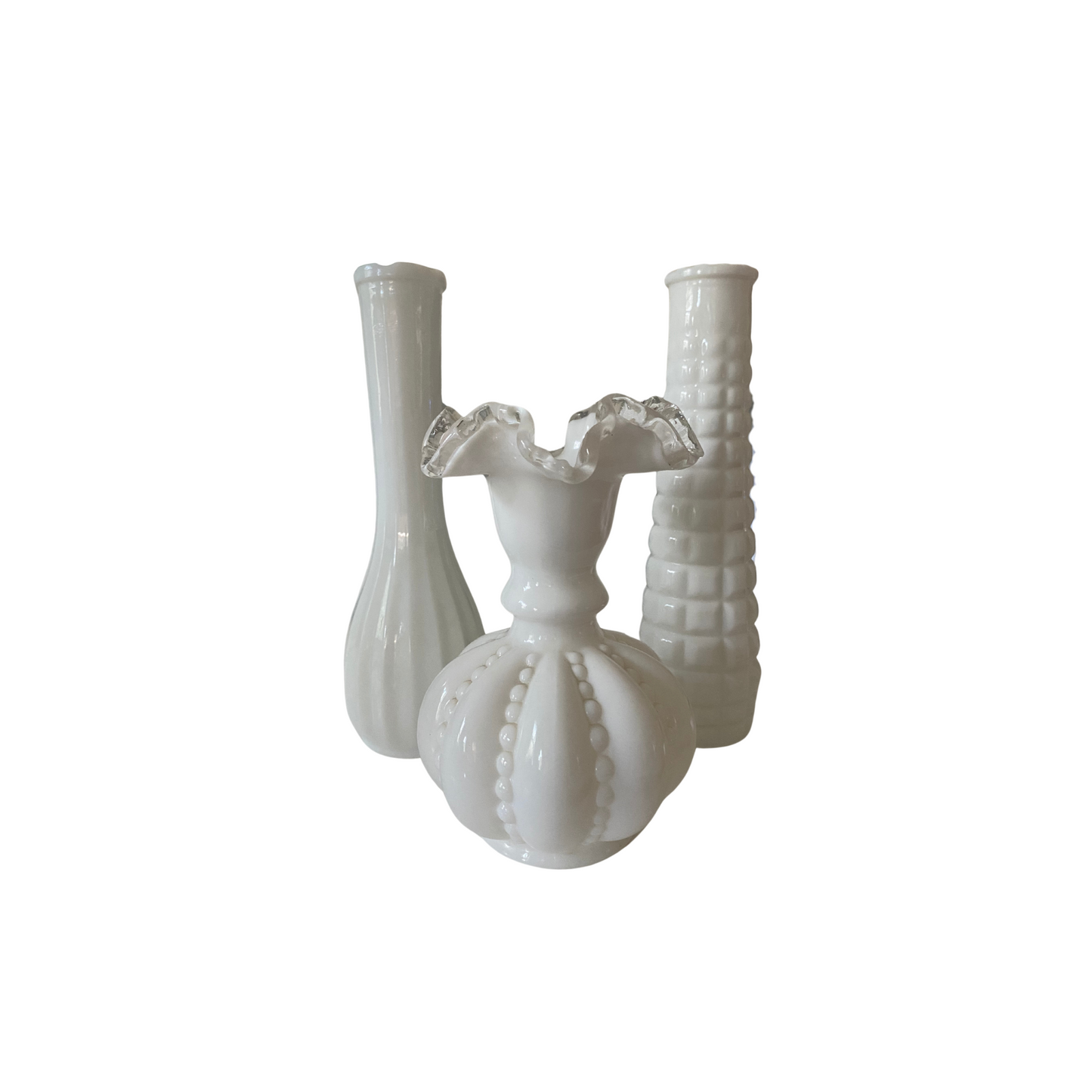 Vintage Ruffled Vase