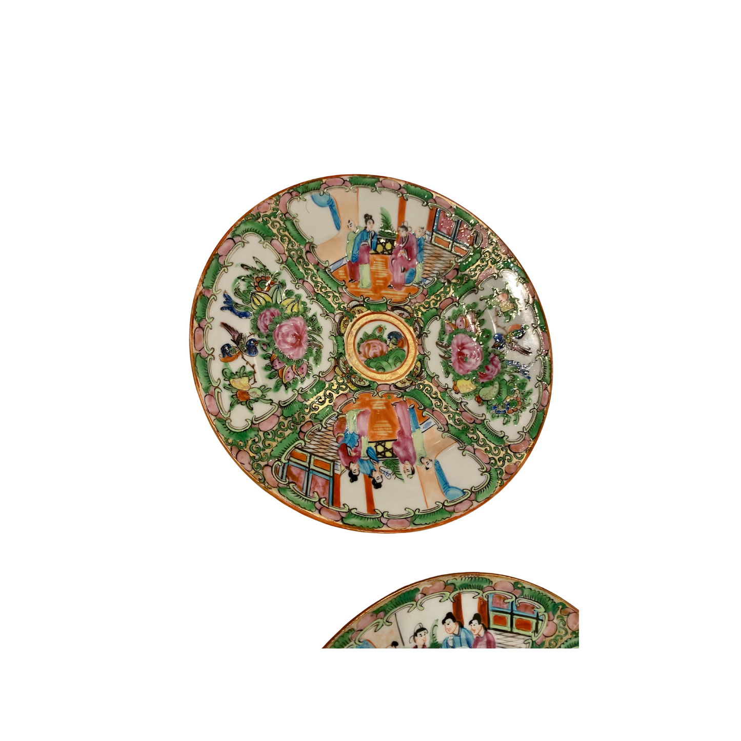 Rose Medallion Plate Wall - Set of Six