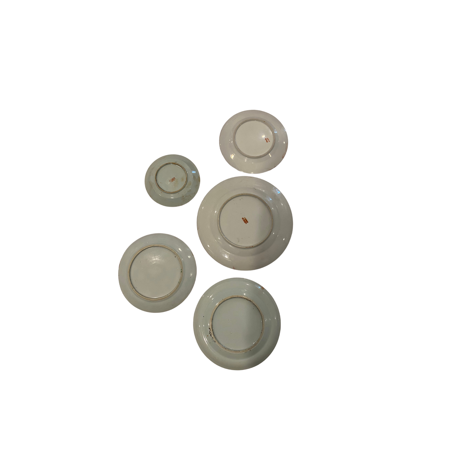 Rose Medallion Plate Wall - Set of Ten