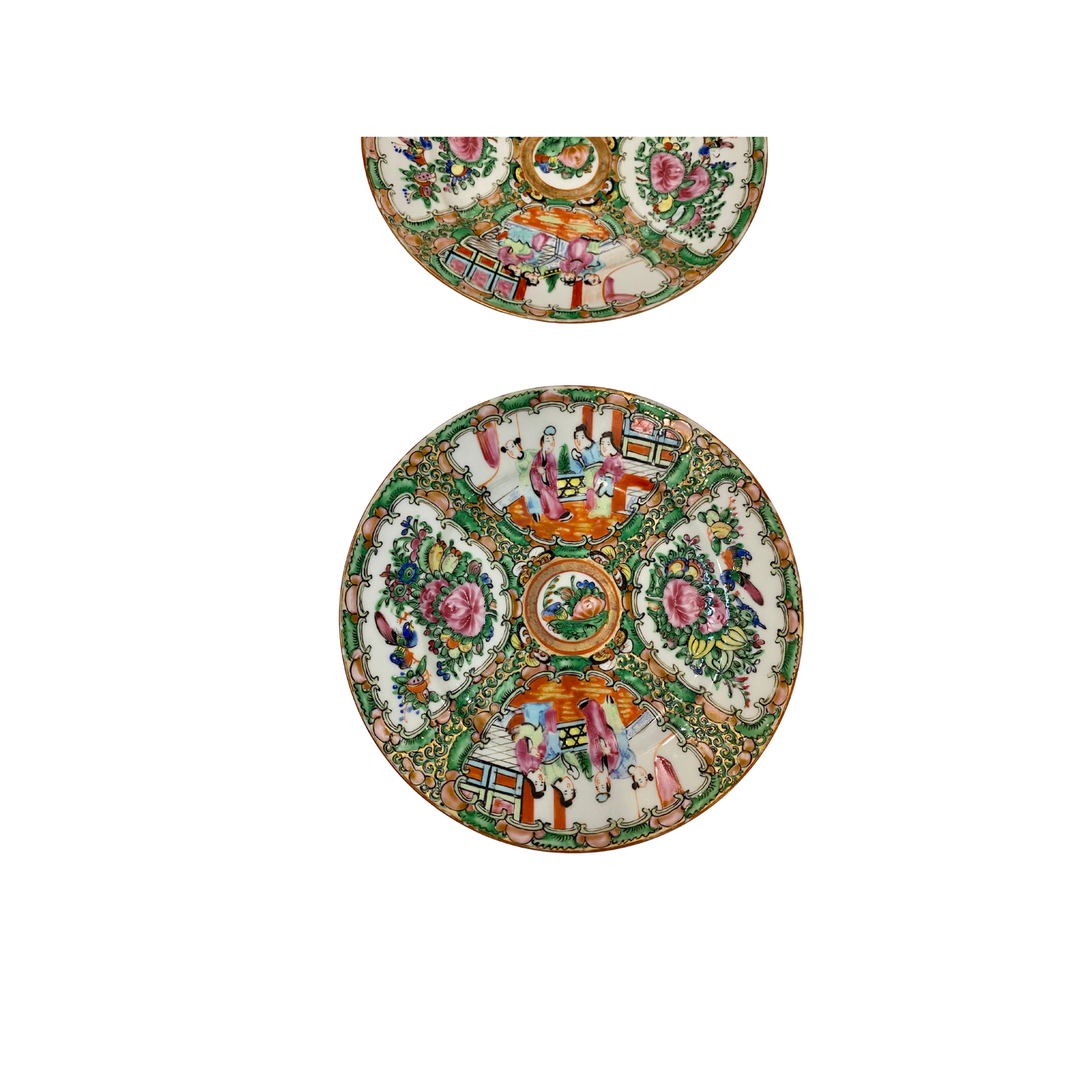 Rose Medallion Plate Wall - Set of Six