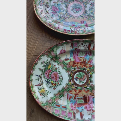 1800s Rose Medallion Platter