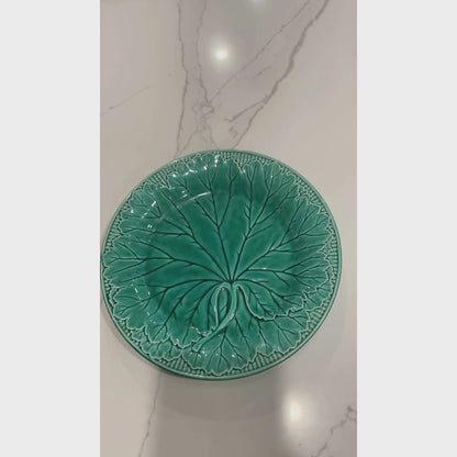 Majolica Cabbage Plate